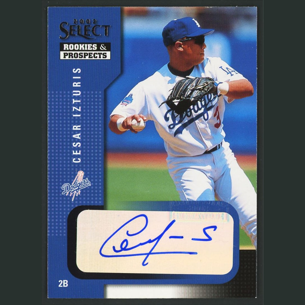 Cesar Izturis Auto #19 Autograph 2002 Select Rookies - Prospects Dodgers Card