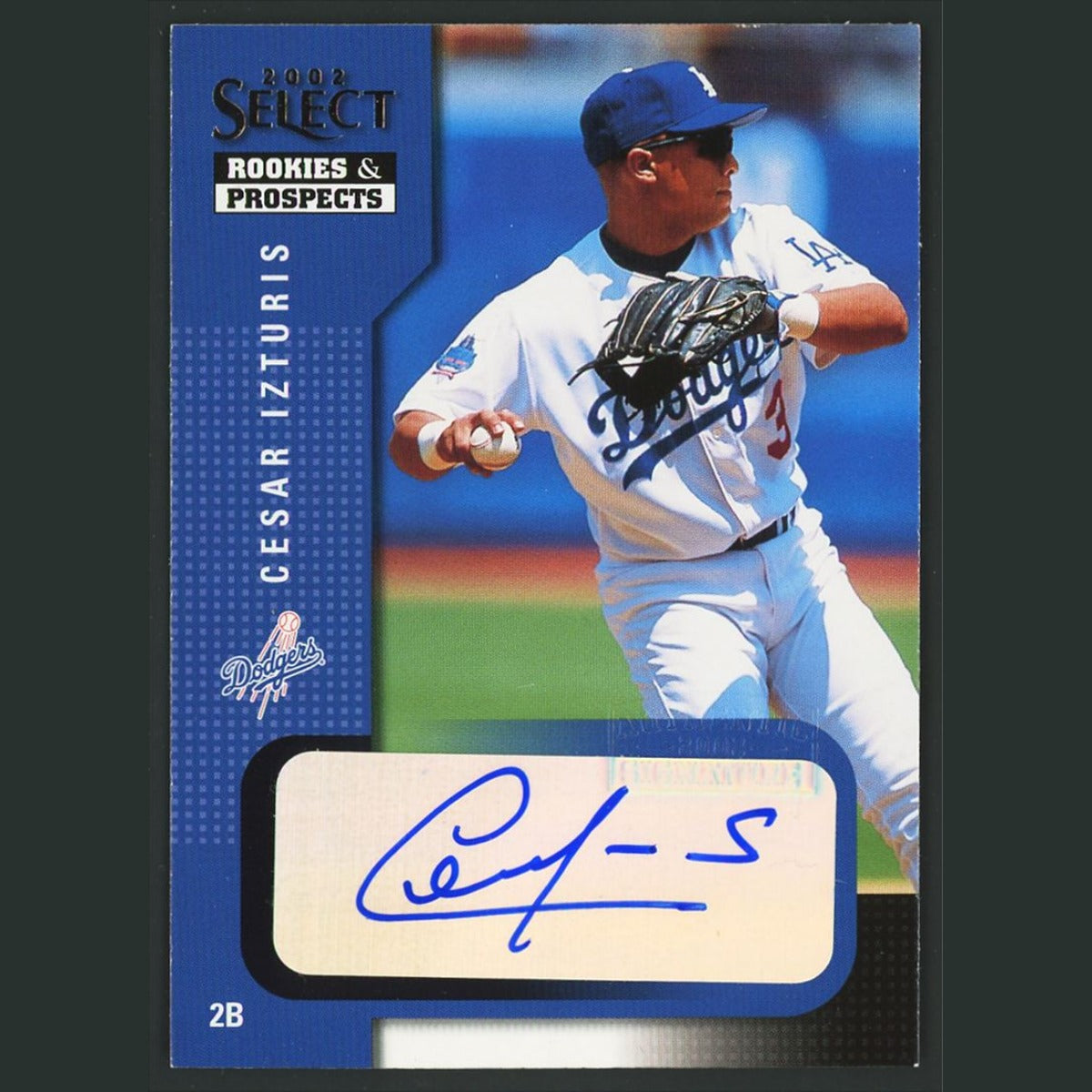Cesar Izturis Auto #19 Autograph 2002 Select Rookies - Prospects Dodgers Card
