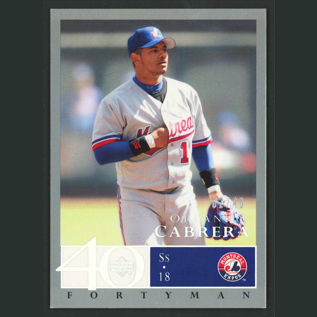 Orlando Cabrera /40 #542 2003 Upper Deck 40-Man Rainbow Montreal Expos Baseball