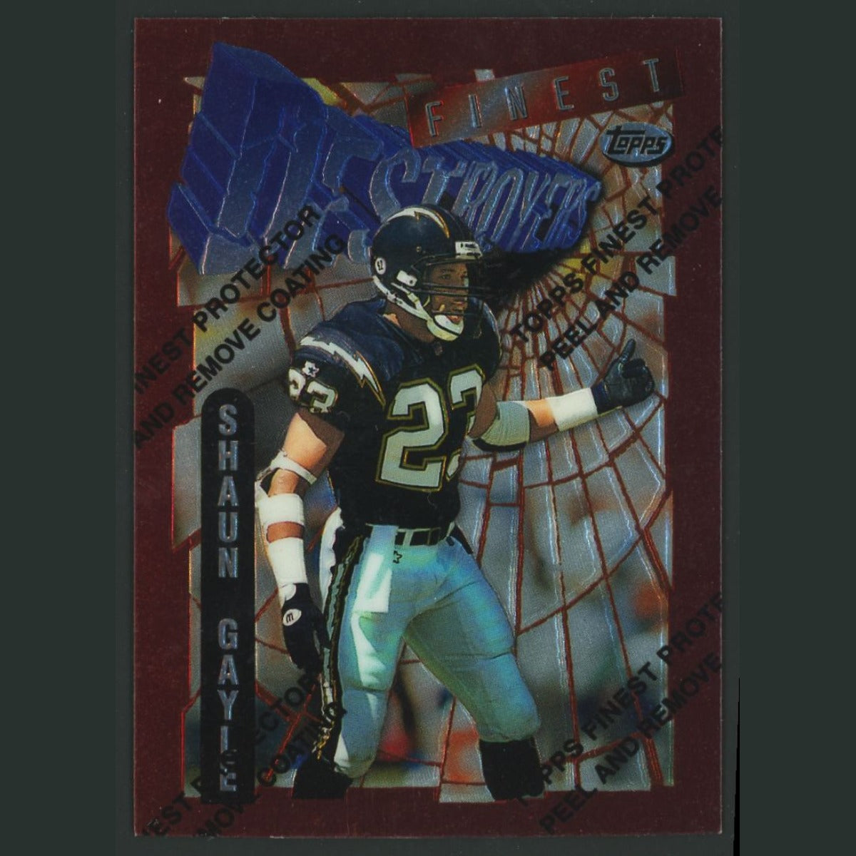 Shawn Gayle #346 1996 Finest San Diego Chargers Football Card NFL