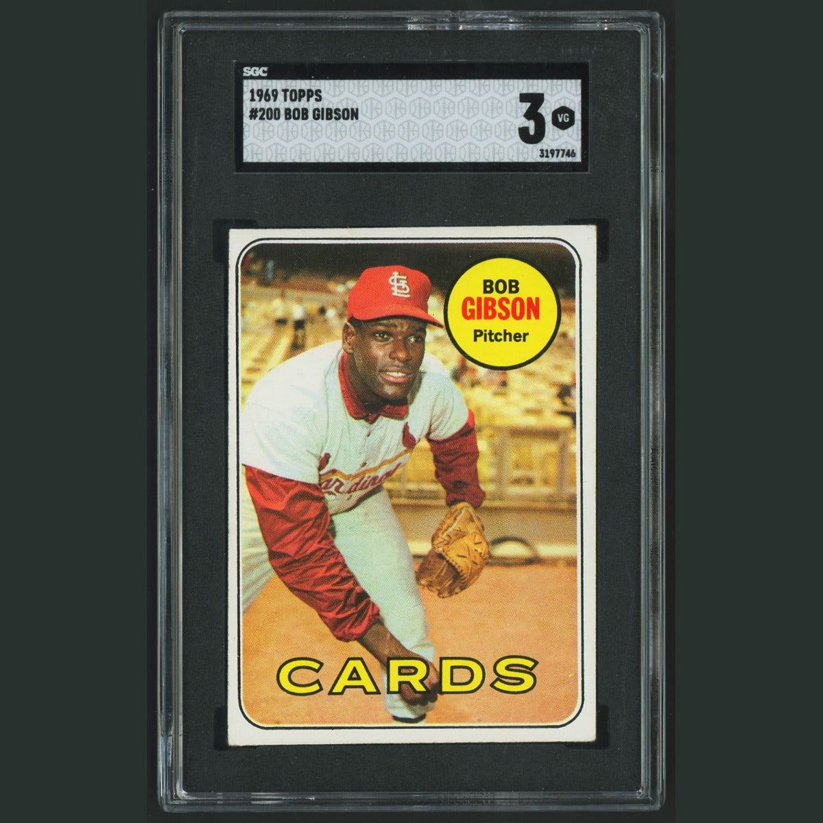 Bob Gibson #200 SGC 3 1969 Topps St. Louis Cardinals Vintage Baseball Card MLB